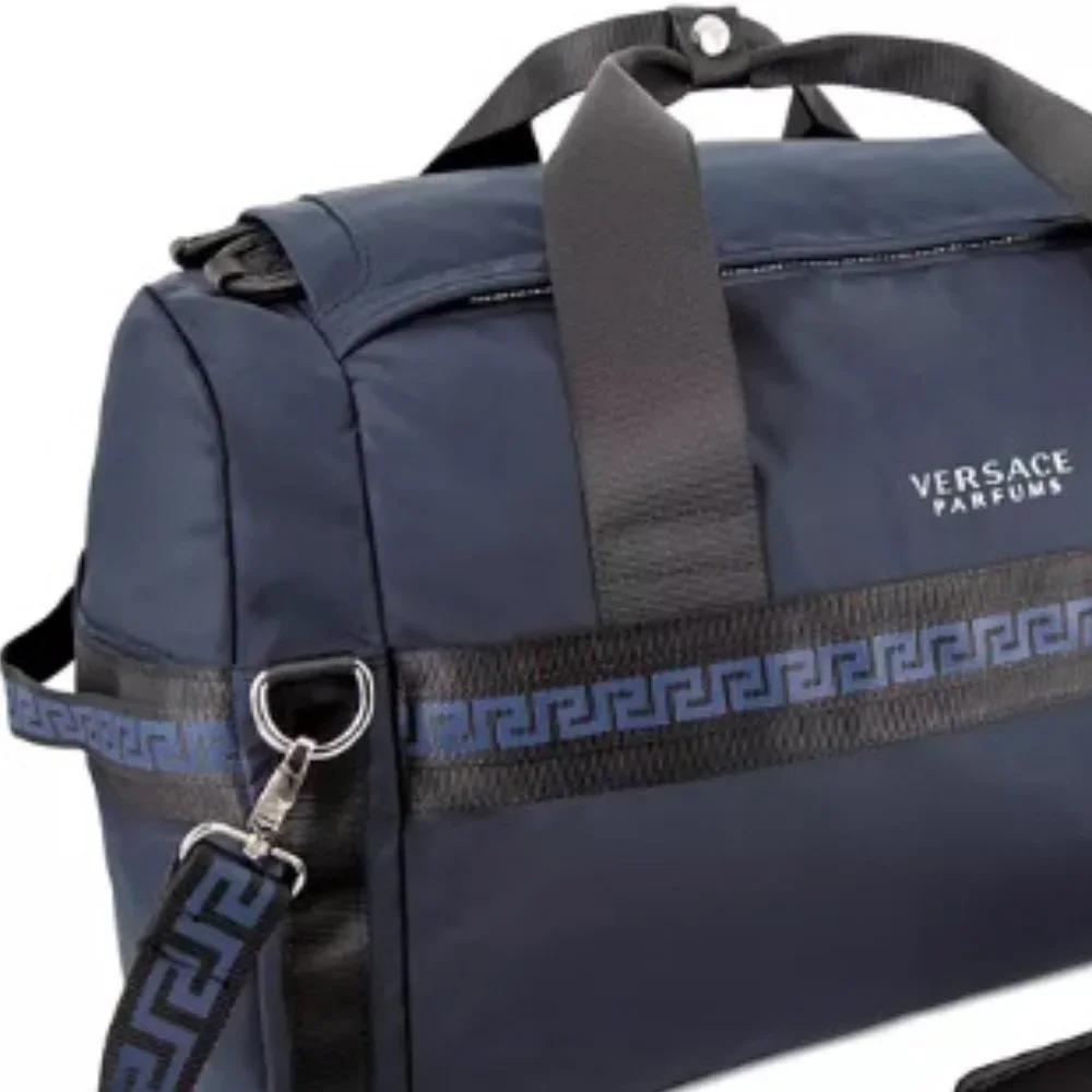 VERSACE Men Duffle Bag in Blue